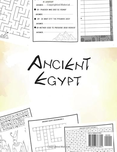 Ancient Egypt Activity Book for Kids Ages 4-12: Take Adventure to the Ancient World of Egypt, Discov