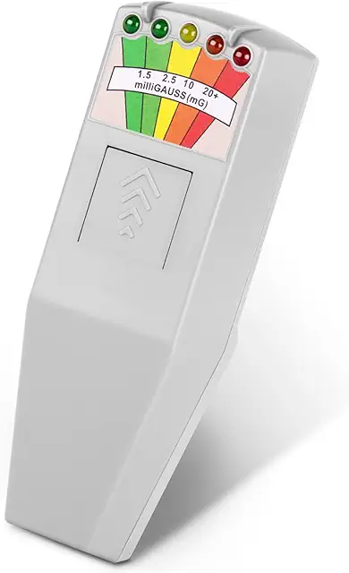 Imagen relacionada con color tree Mano LED EMF Detector de caza de fantasmas de campo magnético Comprobador electromagnético de equipos paranormales 50 Hz-20000 Hz Blanco