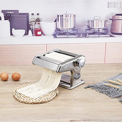 Nudelmaschine, Pasta Maker aus Edelstahl, Pastamaker, pastamaschine, Teigschneider für Spaghetti, Lasagne oder… – Bild 3