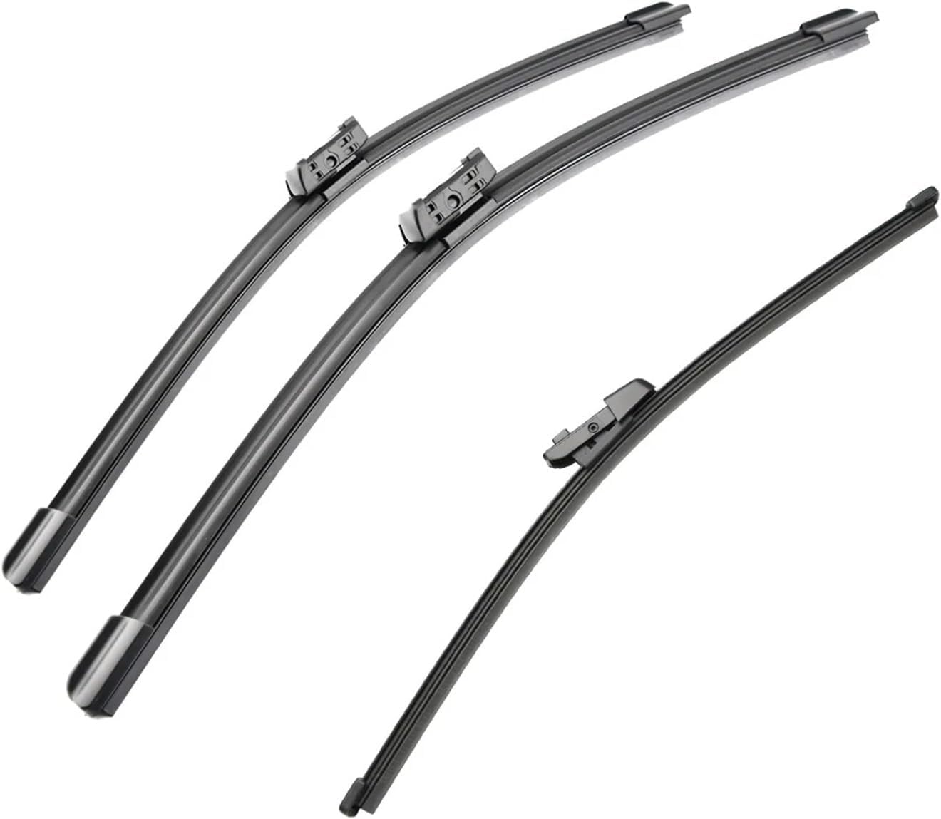 Acwyahso Wiper Blades Front Rear Set for MK2 2017 2018 2019 2020 26 "+ 21" + 14" - All-Weather Performance