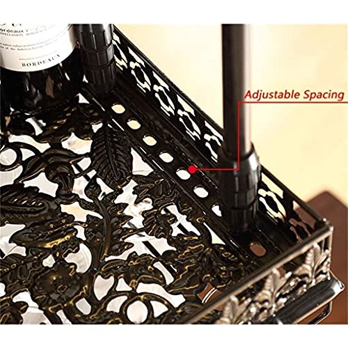 Estante de vino de techo y soporte para botellas de vino invertido 7