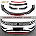 OTOEZ Universal Front Bumper Lip Spoiler Front Lip Protector Chin Spoiler Compatible with Honda Civic Accord HR-V Toyota Chevrolet Ford Hyundai VW BMW Ford Mazda Tesla (Matte Black + Red)