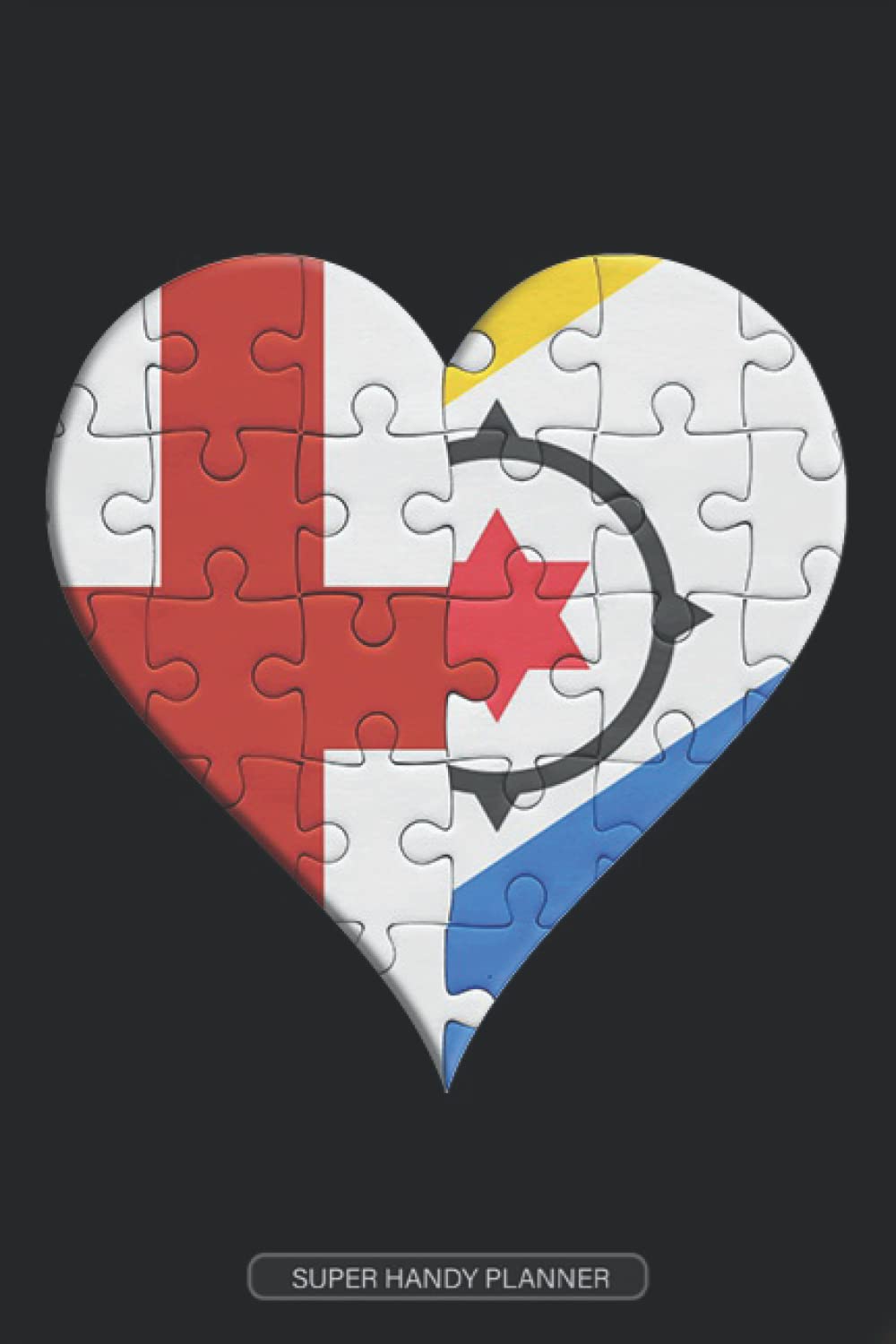 Planner: English Bonaire Dutch Flag United Heart Jigsaw Puzzle Flags Of England Bonaire