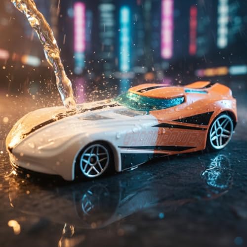 Image of GENIE'S TOY BUS Color Changing Die-Cast Racing Car I 1:64 Scale Temperature Sensitive Paint Sports Car I Change Color with Water I Kids Collectible Toy for Ages 3+ I Best Birthday Gift for Kids
