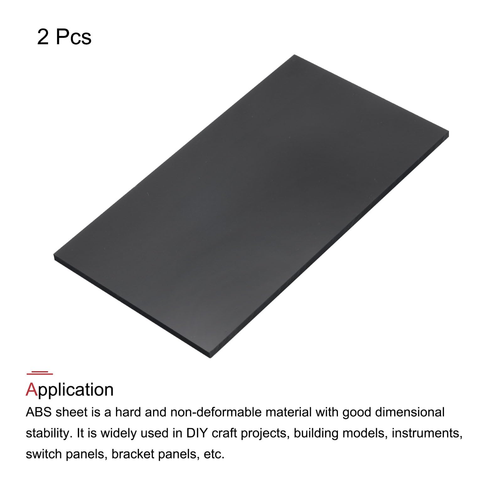 ABS Plastic Sheets - 2 Pack for Models & Crafts -3