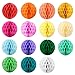 SUNBEAUTY 15er Set Wabenbälle Bunt Honeycomb Balls Wabenkugeln Geburtstag Deko Zeremonie Dekoration (15cm)