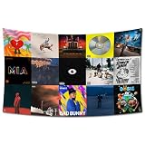 Bad Bun ny Flag 3X5 Ft Album Cover Flag Bunny Tapestry Merch with 4 Brass Grommets for College Bedroom Room Dormitory Wall Party for Fans