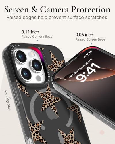 Coque iPhone 16 Pro Max léopard et étoiles cadeau idéal femmes - 4