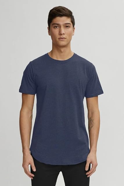 Kuwalla Tee Men's Eazy Scoop T-Shirt – Classic Cotton-Blend Lightweight Tee, Everyday Essential