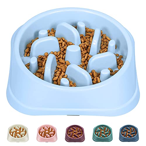 UPSKY Slow Feeder Small Dog Bowls Anti-Slip Puzzle Bowl Feeder Interactive Bloat Stop Dog Bowl Anti-Choking Dog Bowl for Small and Medium Dogs (15-50 lbs)