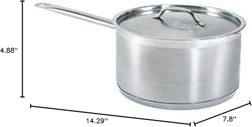 Miniatura 4 de 2qtCazo de acero inoxidable ComercialNSF