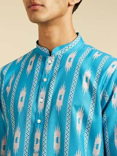 Image of DIWAS BY MANYAVAR Men's Cotton Blend Printed Kurta (1pc)