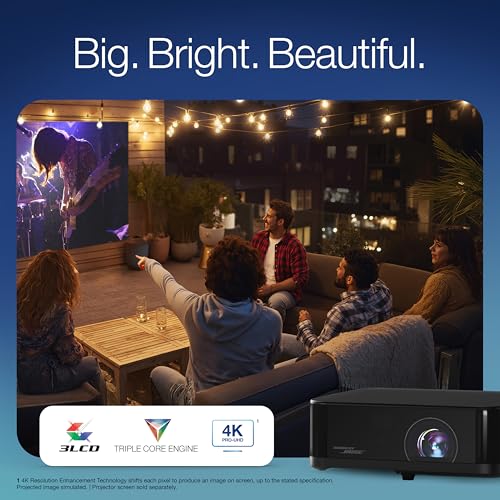 Portable Smart Projector 4K Support