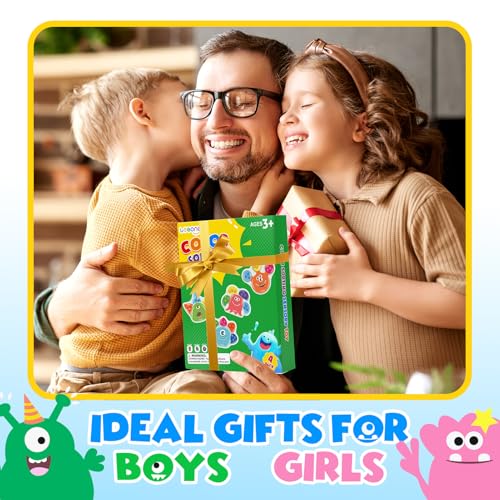 Image of Sensory Fidget Toys for Kids Toddlers: 4 Pack Color Sorting Sensory Toys for Autism Students Calm Down - Quiet Fidget Toys for Classroom Prizes Travel Games - Gifts for Party Favors
