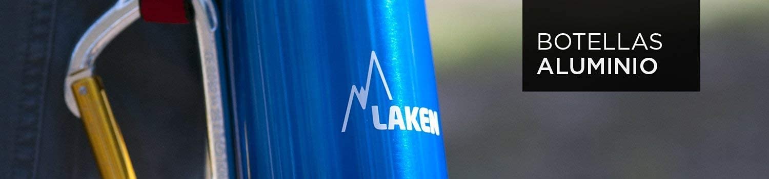Laken Classic Borraccia Bottiglia d'acqua con Apertura Ampia e Tappo a Vite con Impugnatura, 1 Litro, Granito