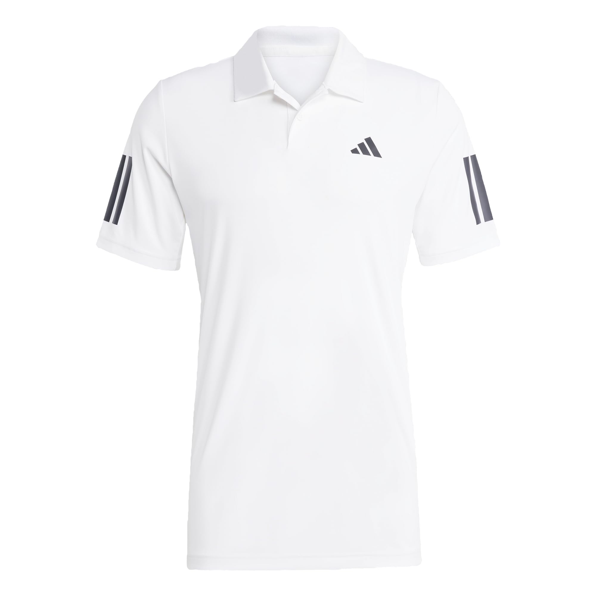 adidas Hombre Club Tennis 3-Stripes Polo Shirt, White, XL