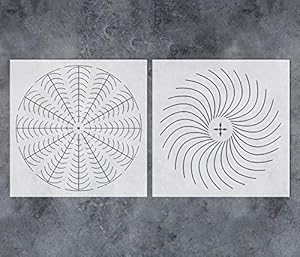 GSS Designs Mandala-Schablonen SL-109 (2 Stück)