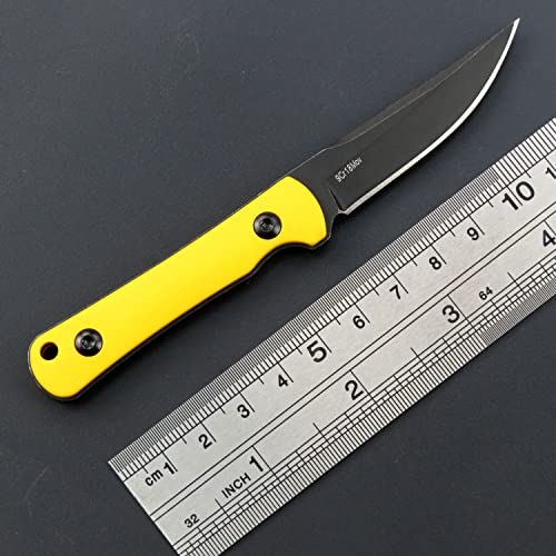 Ccanku C1296 Fixed Blade Knife Neck Knife,9Cr18Mov Blade G10 Handle Edc Tool Knifes With Kydex Sheath For Outdoor, Camping, Hiking, Fishing,Hunting(Yellow) … … #TOP2