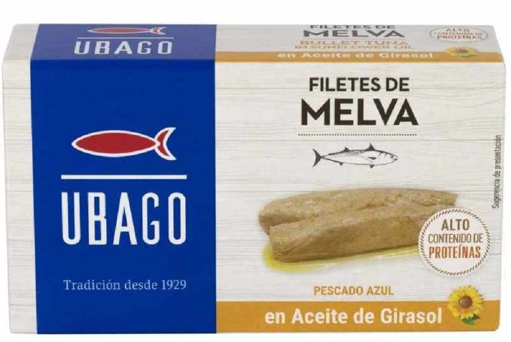 UBAGO MELVA FILETS IN SONNENBLUMENÖL DOSE 12x115G