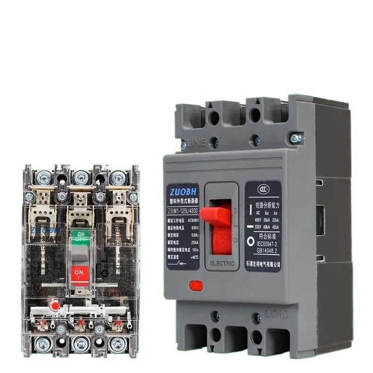 Disjoncteur boîtier transparent CM1 pour éviter les pannes de courant triphasé 3P - 3