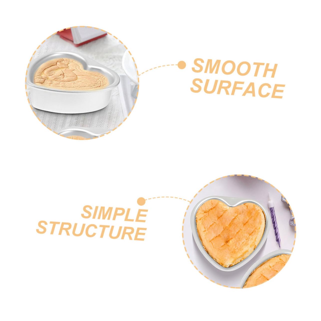 Garneck Set Di 4 Tortiere A Forma Di Cuore Con Base Rimovibile Per Decorazioni Di Feste E Dolci Di Tutti I Giorni