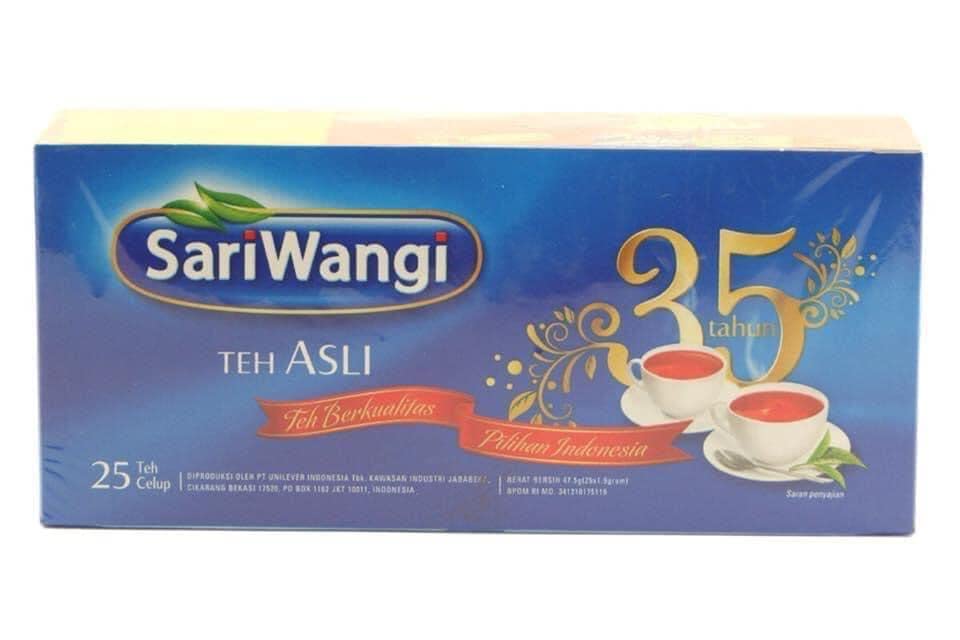 Sariwangi Teh Celup (25 tea bags) (1.75oz). Teh berkualitas pilihan Indonesia - Pack of 3