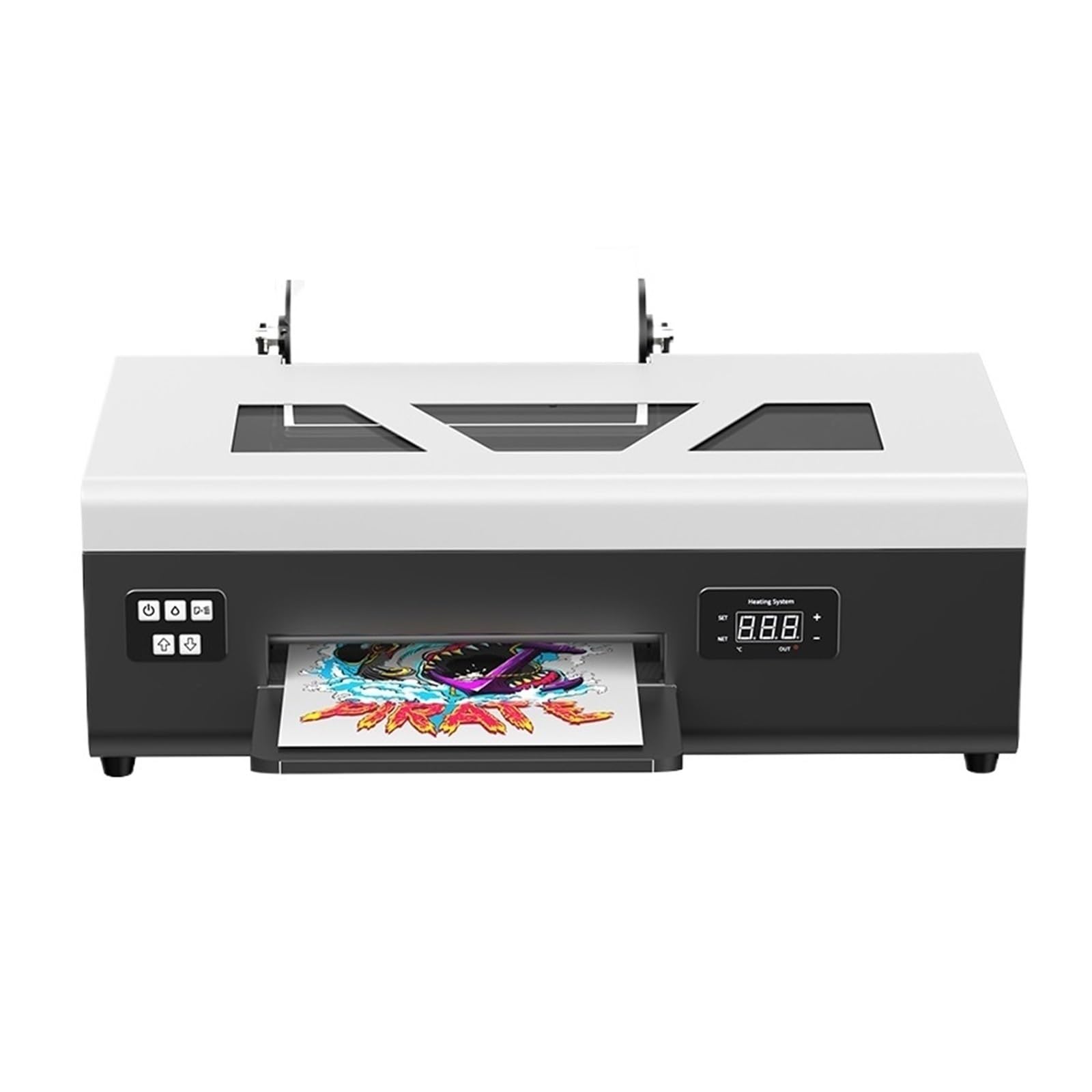 Drukarka DTF A4 Do Folii Jeansów, Toreb, Tkanin, Koszulek Precyzyjna Kontrola Doskonały Efekt(Printer with ink Set)