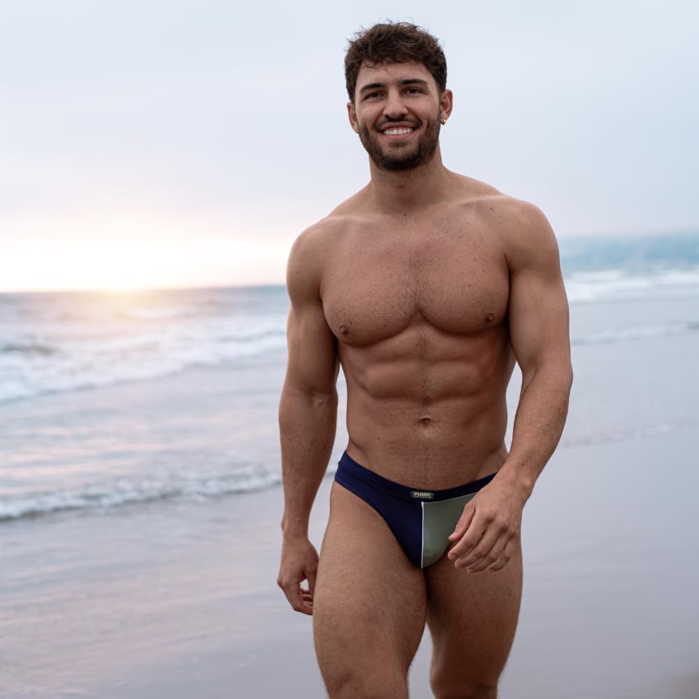 Pump! WATERTHONG - Men's Waterbriefs | Sporty & Supportive Fit | Quick-Dry & Chlorine-Resistant Fabric