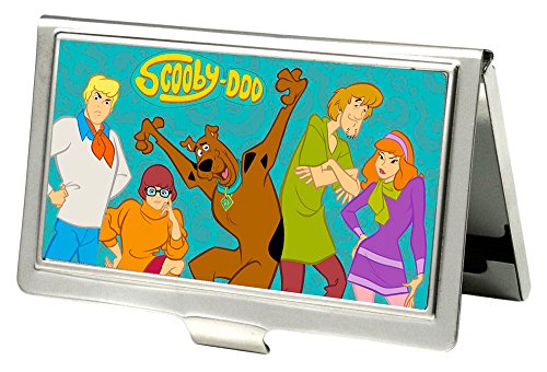 Buckle-Down Business Card Holder - SCOOBY-DOO Group Pose/? Turquoise - Small