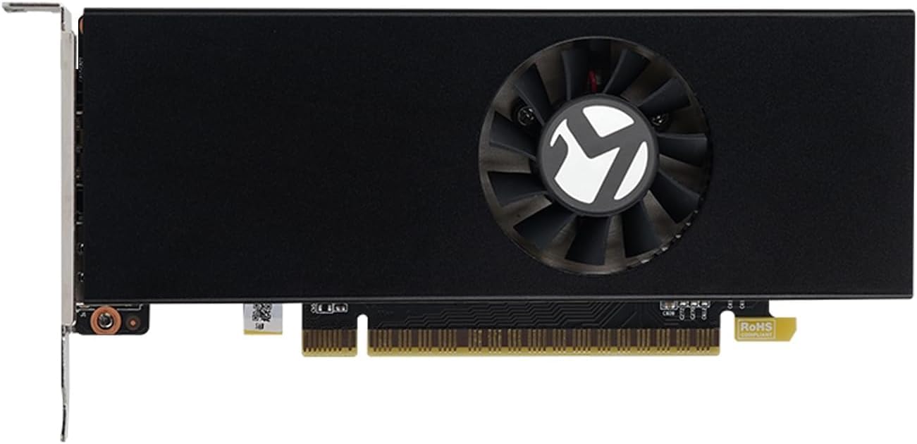 maxsun GEFORCE GTX 1050 Ti 4 GB GDDR5 128-bitowa karta graficzna do gier wideo do gier komputerowych mini mała forma SSF Slim Low Profile Design GPU, DisplayPort, HDMI