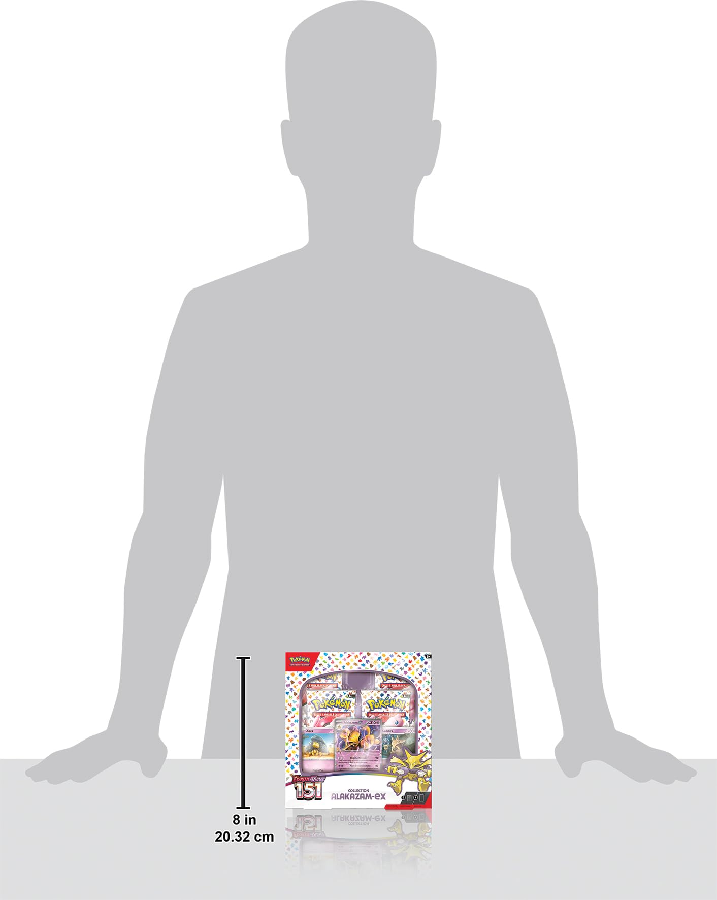Pokémon - Ecarlate et Violet 151 (EV3.5) - Coffret Alakazam-ex : 4 boosters Ecarlate et Violet 151 - Jeux de société - Jeux de Cartes à Jouer et à Collectionner - A partir de 6 Ans - Version FR