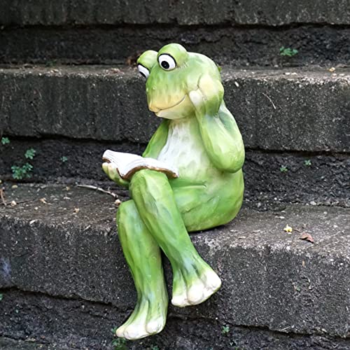 Décoration de modèle de grenouille en résine pour aménagement extérieur - 3