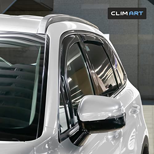Image of CLIM ART in-Channel Incredibly Durable Rain Guards for Kia Sorento 2021-2026, Original Window Deflectors, Vent Window Visors, Vent Deflector, 4 pcs. - 621428