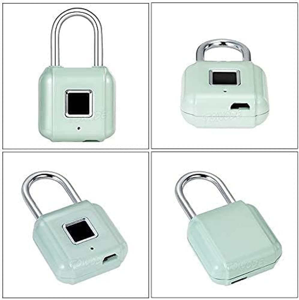 Fingerprint Padlock Keyless Lock Safe and Convenient USB Charging Smart Biometric Fingerprint Lock Suitable for Fitness Box Backpack Luggage