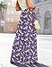 YESNO Women Wide Leg Pants High Waisted Floral Boho Palazzo Culottes Casual Flowy Tie Knot Trousers with Pockets XL PPS CR008