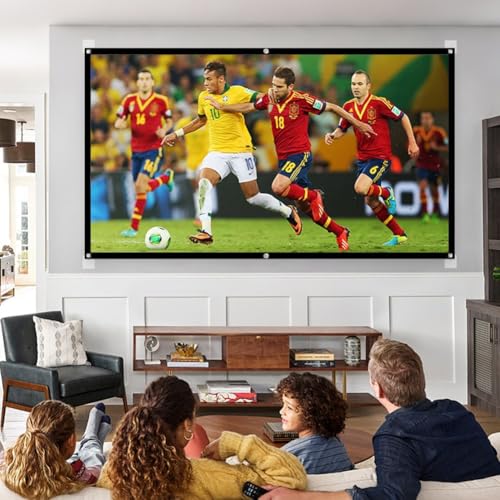 Pantalla de proyección portátil 250 pulgadas 16:9 plegable sin arrugas miniatura 2