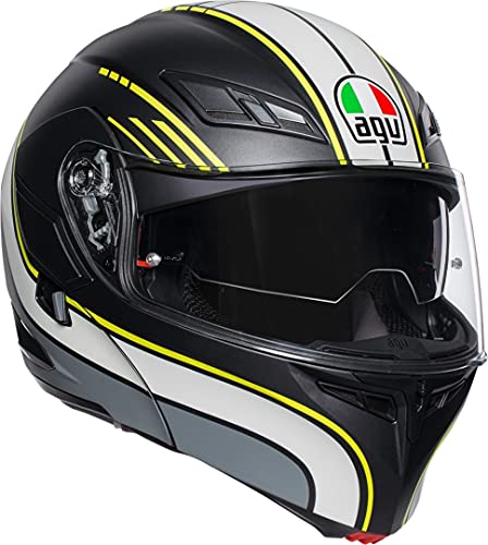 AGV Casco Compact ST Multi PLK Boston Matt Black/Grey/Yellow L