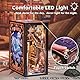 Cutefun DIY Book Nook Kit mit Einsteckbar Staubschutzplatte, Miniatur Puppenhäuser Haus Kit, Bookshelf Decor, Bücherecke, Booknook Häuser Modellbausätze mit LED Leuchten (Nebula Common Room)