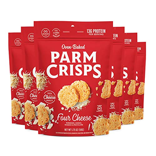 ParmCrisps – Four Cheese Parm Crisps, Made Simply with 100%