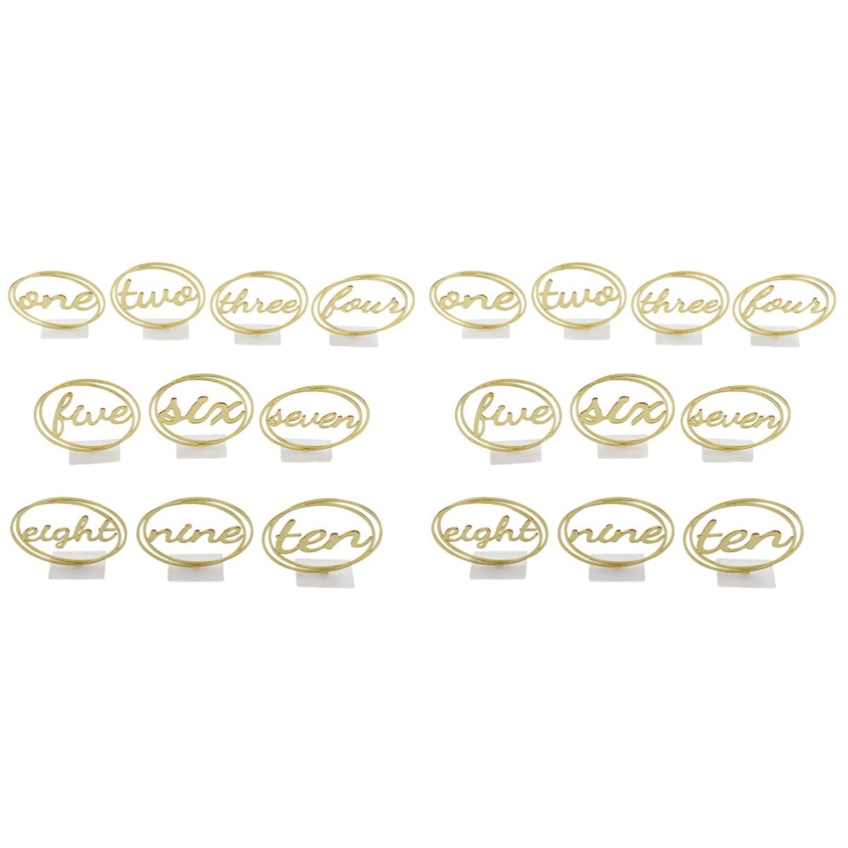 Abaodam 20pièces Numéros De Table Acrylique Rond Décoration Élégante Pour Mariages Avec Chiffres Anglais Accessoire Pratique Et Pour Événements Spéciaux
