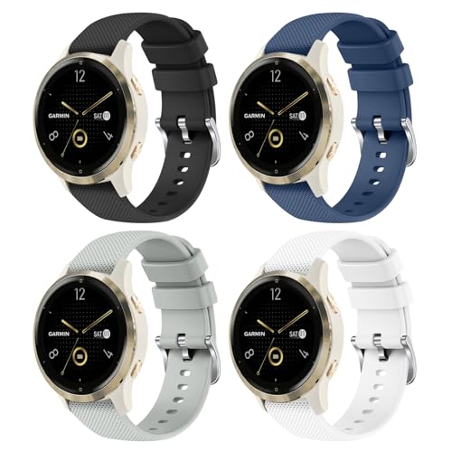 Pack de 4 correas de silicona 18mm para Garmin
