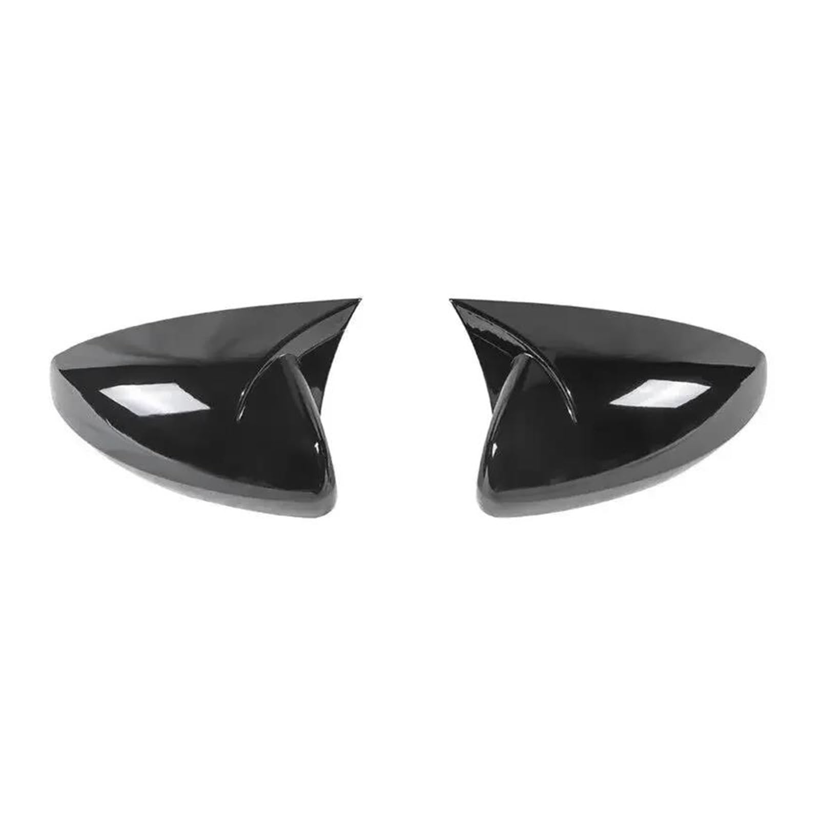 for VW for Polo 2018 2019 2020 2021 2022 2023 Rearview Side Mirror Cover Sticker Wing Cap Trims Exterior Accessories(Gloss Black)