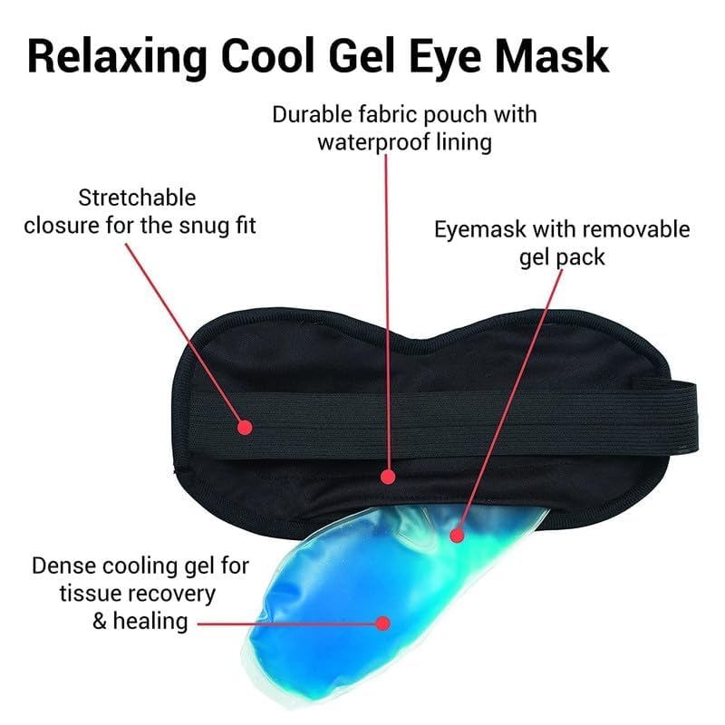 ToYooZe : Eye Mask Cooling Gel Eye Cooling Gel Pads Ice Gel Mask Cooling Eyes Ice Eye Mask Pain Relief, Redness,Eye Gel For Dark Circles Eye Patches Suitable for All Family Members