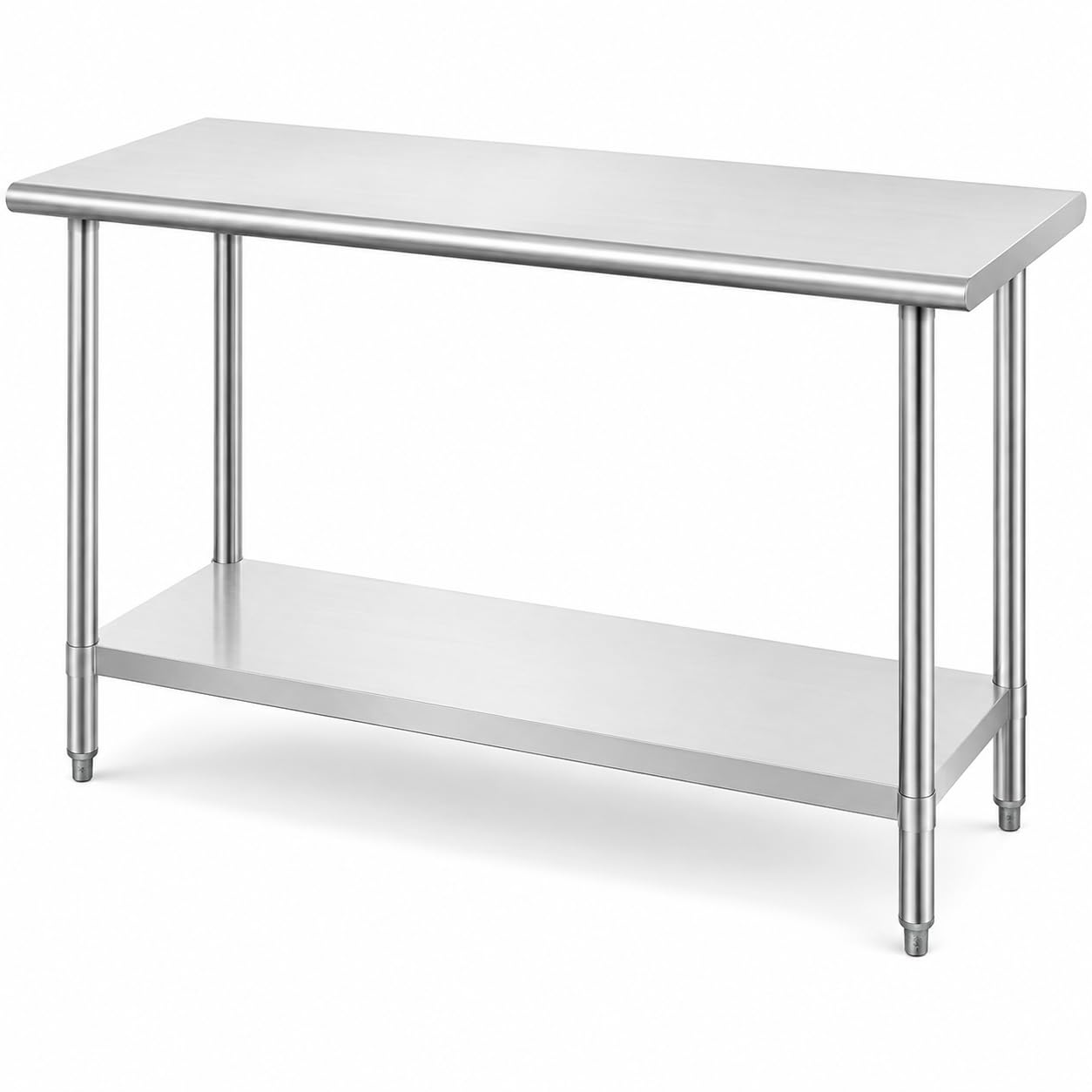24" x 60" Stainless Steel Work Table with Undershelf by Glownary – Steel, Silver, Model 522etsg2460
