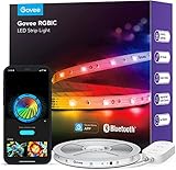 Mehrfarbiges RGBIC und Segmentcontrol: Durch IC ist der Govee RGBIC LED-Lichtstreifen mehrere Farben auf dem LED Streifen an zu zeigen. Man kann Segmente des Streifens färben.
