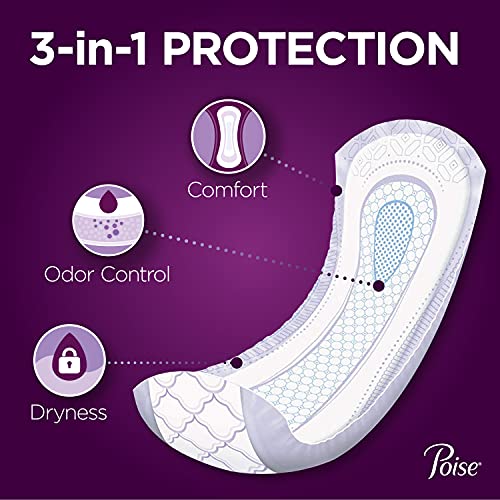 Poise Postpartum Incontinence Pads For Women, Ultimate Absorbency, Long, Original Design, 27 Count #TOP2