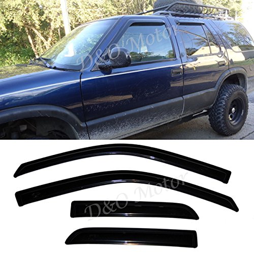 Photo 1 of 4pc Sun/Rain Guard Window Deflector for 02-10 Explorer/Mountaineer 03-05 Aviator 4-Door Window Visors