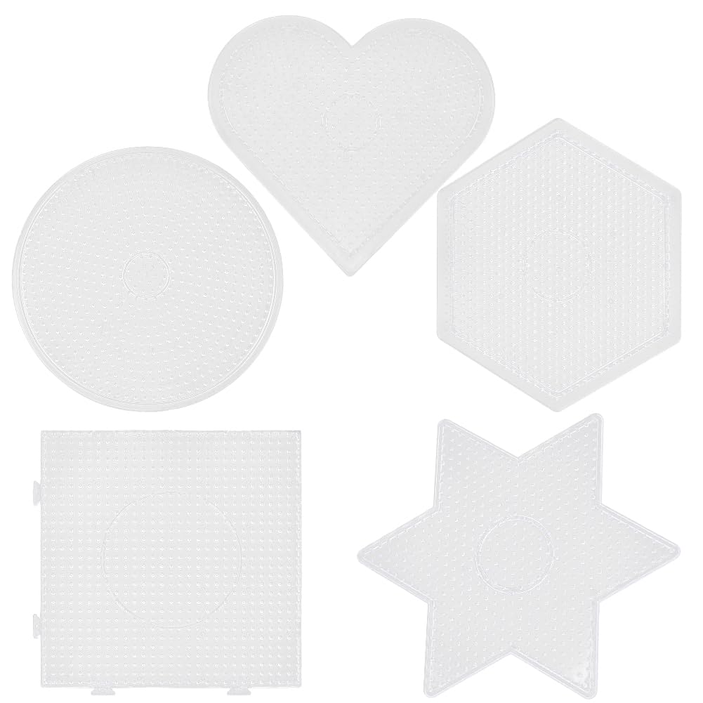 Panneau perfore transparent 5mm pour perles plaques etoile coeur carre hexagonal