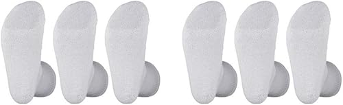 Miniatura 3 de Toque Personal calcetines para diabéticos hombre y mujer Crew Calcetines de estilo médicos aprobado blanco tamaño 1315 13-15 Blanco 6 6