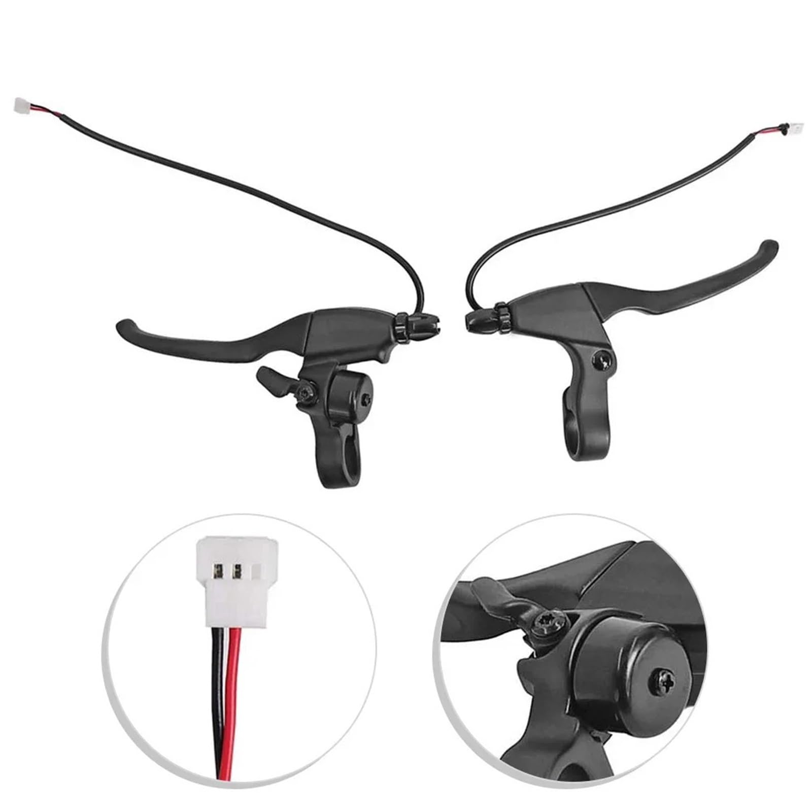 Set di Leve Freno for monopattini elettrici HX X9, Include Leve Sinistra e Destra con Campanello Integrato for Una Maggiore Sicurezza.